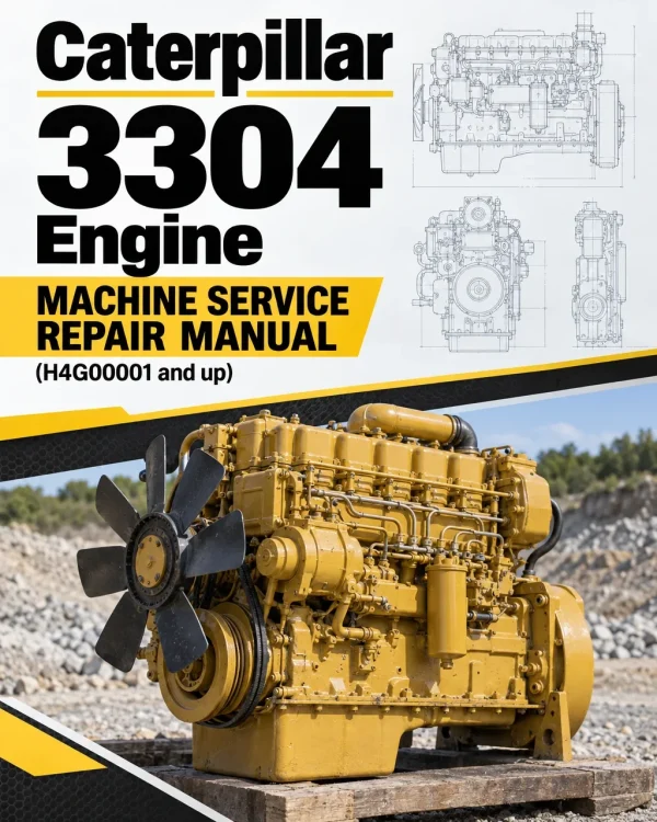 Caterpillar CAT 3304 Engine Machine Service Repair Manual (H4G00001 and up)