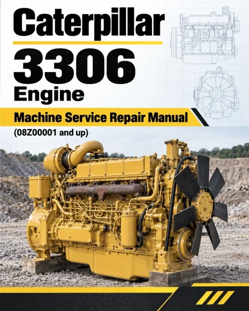 Caterpillar CAT 3306 Engine Machine Service Repair Manual (08Z00001 and up)