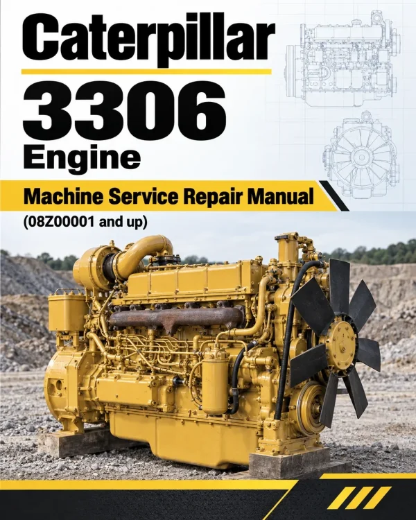 Caterpillar CAT 3306 Engine Machine Service Repair Manual (08Z00001 and up)