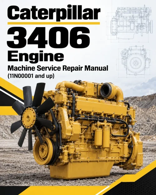 Caterpillar CAT 3406 Engine Machine Service Repair Manual (11N00001 and up)