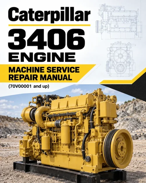 Caterpillar CAT 3406 Engine Machine Service Repair Manual (70V00001 and up)