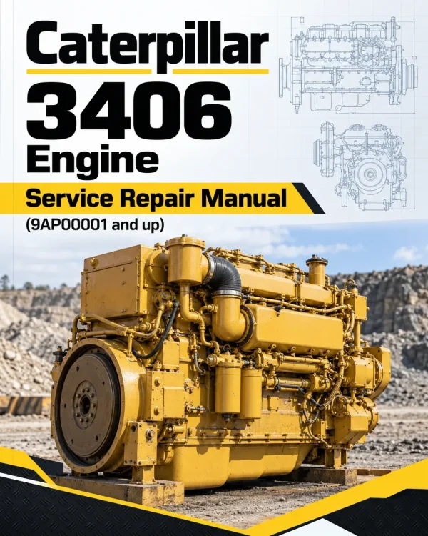 Caterpillar CAT 3406 Engine Machine Service Repair Manual (9AP00001 and up)