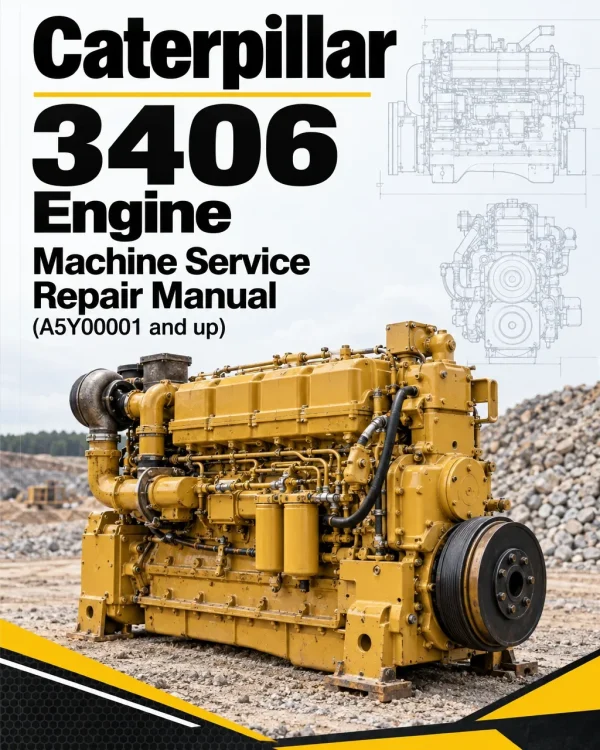 Caterpillar CAT 3406 Engine Machine Service Repair Manual (A5Y00001 and up)