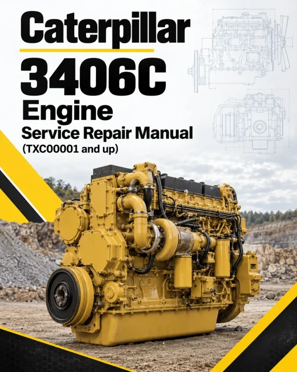 Caterpillar CAT 3406C Engine Machine Service Repair Manual (TXC00001 and up)