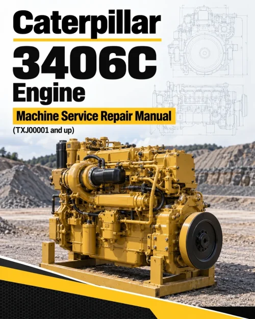 Caterpillar CAT 3406C Engine Machine Service Repair Manual (TXJ00001 and up)