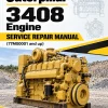 Caterpillar CAT 3408 Engine Machine Service Repair Manual (77M00001 and up)