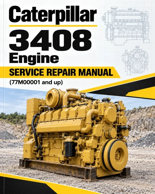 Caterpillar CAT 3408 Engine Machine Service Repair Manual (77M00001 and up)