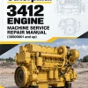 Caterpillar CAT 3412 Engine Machine Service Repair Manual (38S00001 and up)