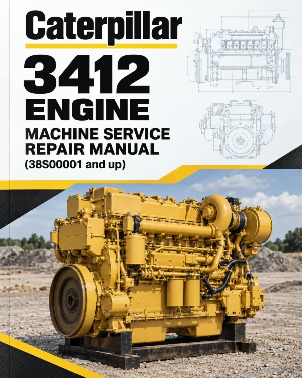 Caterpillar CAT 3412 Engine Machine Service Repair Manual (38S00001 and up)