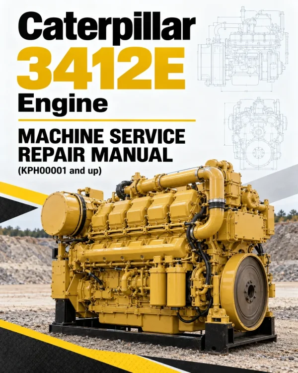 Caterpillar CAT 3412E Engine Machine Service Repair Manual (KPH00001 and up)