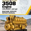 Caterpillar CAT 3508 Engine Machine Service Repair Manual (4ZL00001 and up)