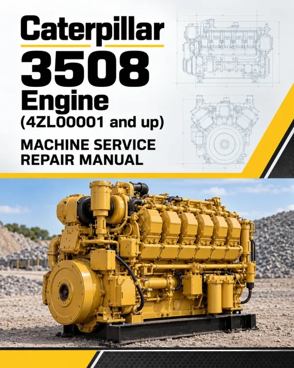 Caterpillar CAT 3508 Engine Machine Service Repair Manual (4ZL00001 and up)