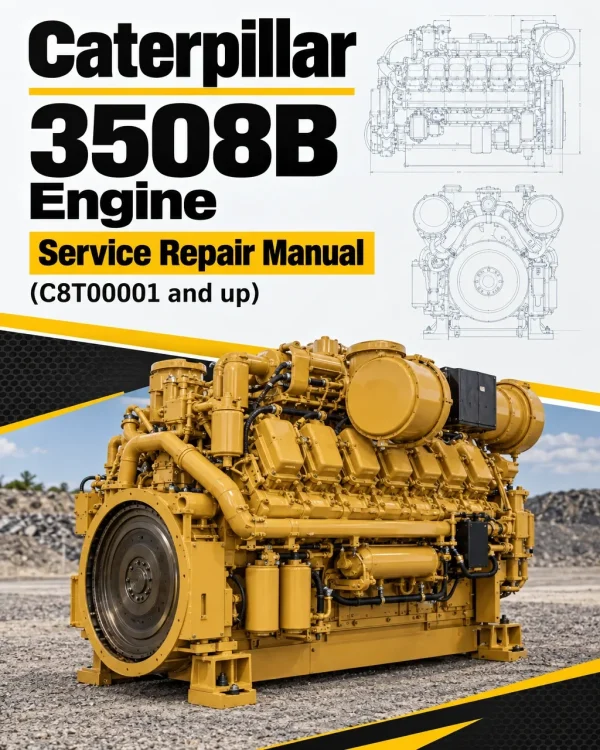 Caterpillar CAT 3508B Engine Machine Service Repair Manual (C8T00001 and up)