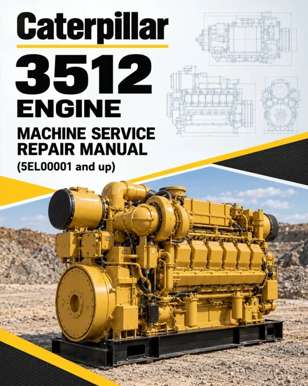 Caterpillar CAT 3512 Engine Machine Service Repair Manual (5EL00001 and up)