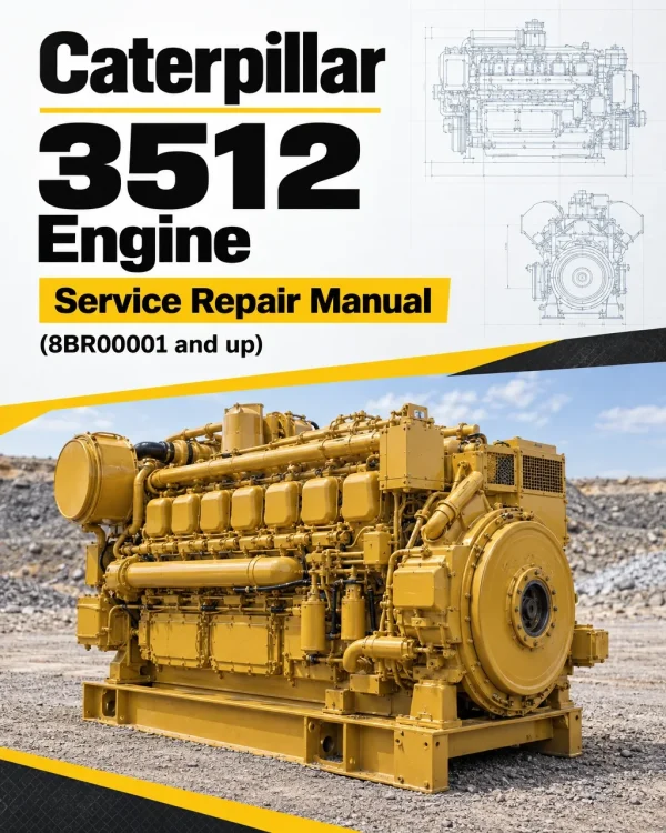 Caterpillar CAT 3512 Engine Machine Service Repair Manual (8BR00001 and up)