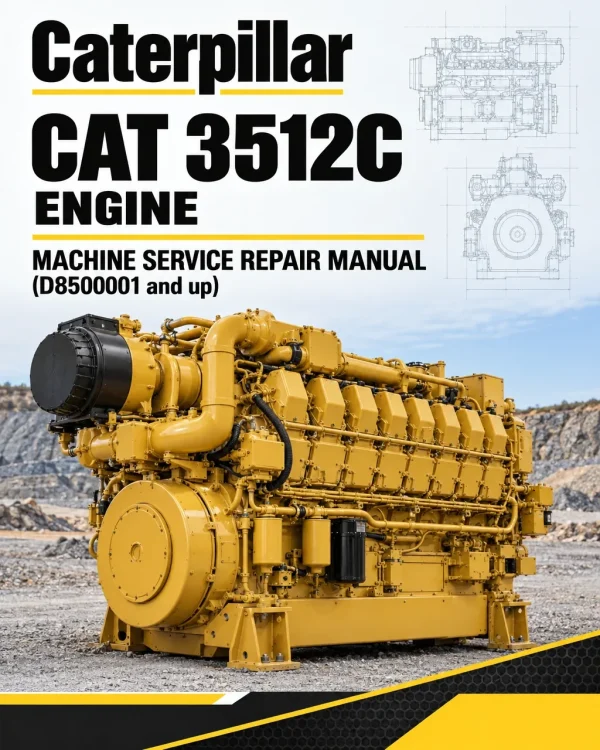 Caterpillar CAT 3512C Engine Machine Service Repair Manual (D8500001 and up)