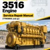 Caterpillar CAT 3516 Engine Machine Service Repair Manual (7TR00001 and up)