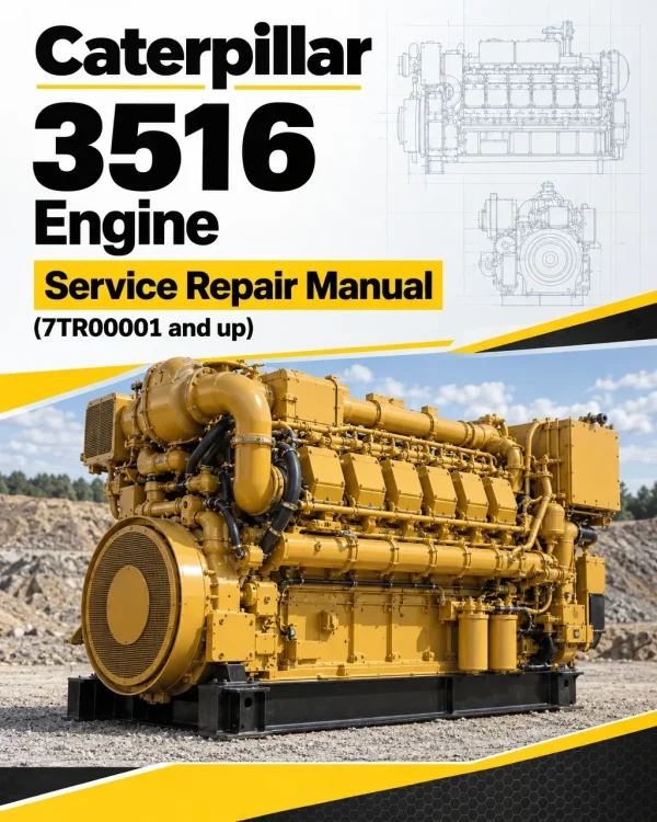 Caterpillar CAT 3516 Engine Machine Service Repair Manual (7TR00001 and up)