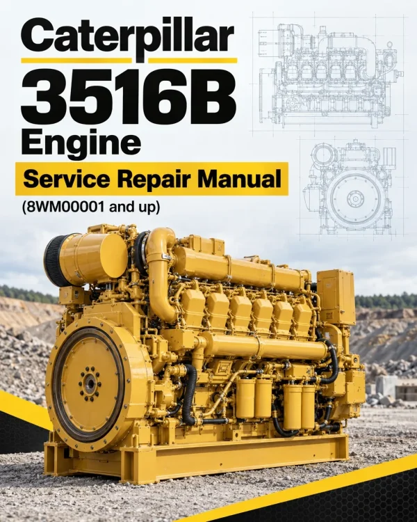 Caterpillar CAT 3516B Engine Machine Service Repair Manual (8WM00001 and up)