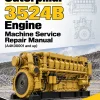 Caterpillar CAT 3524B Engine Machine Service Repair Manual (A4K00001 and up)