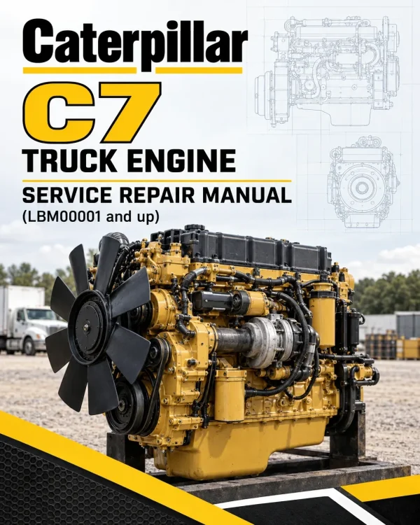 Caterpillar CAT C7 Truck Engine Service Repair Manual (LBM00001 and up)