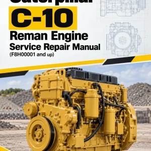 Caterpillar CAT C-10 Reman Engine Service Repair Manual (F8H00001 and up)