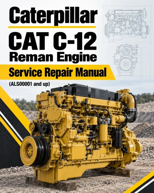 Caterpillar CAT C-12 Reman Engine Service Repair Manual (ALS00001 and up)