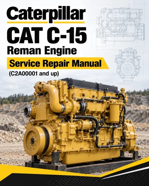 Caterpillar CAT C-15 Reman Engine Service Repair Manual (C2A00001 and up)