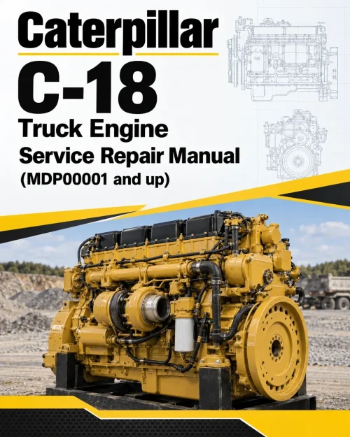 Caterpillar CAT C-18 Truck Engine Service Repair Manual (MDP00001 and up)