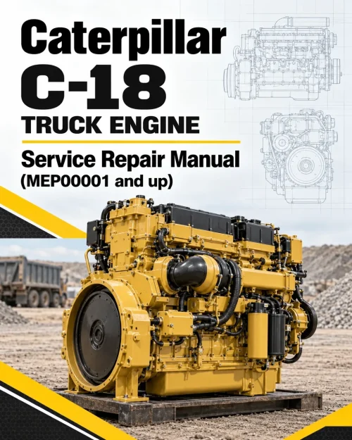 Caterpillar CAT C-18 Truck Engine Service Repair Manual (MEP00001 and up)