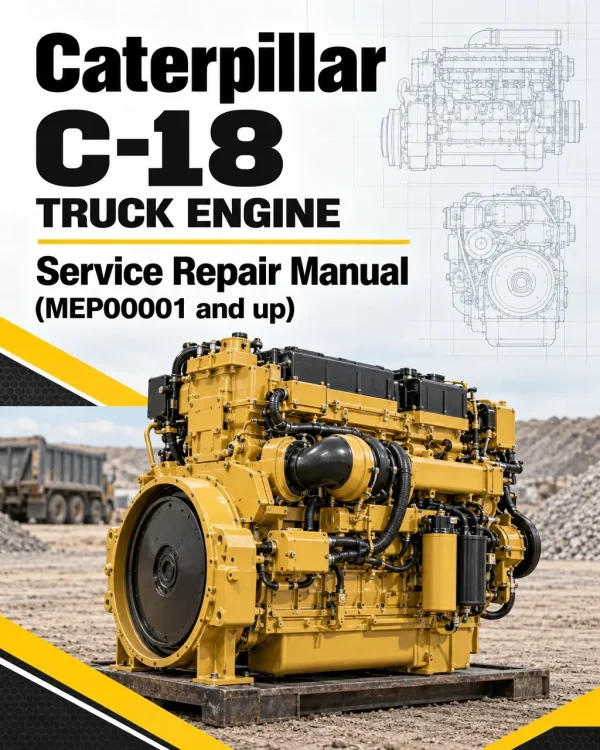Caterpillar CAT C-18 Truck Engine Service Repair Manual (MEP00001 and up) Caterpillar CAT C-18 Truck Engine Service Repair Manual (MEP00001 and up)