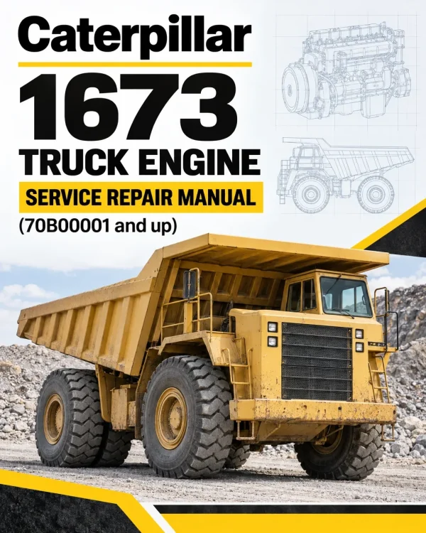 Caterpillar CAT 1673 Truck Engine Service Repair Manual (70B00001 and up)