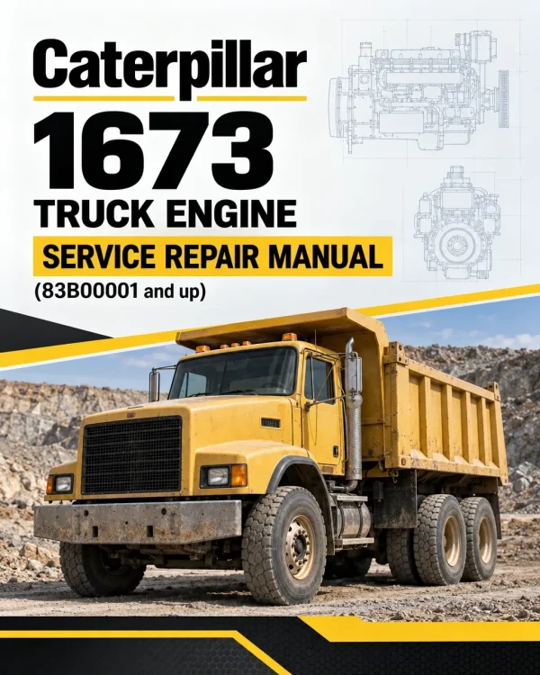 Caterpillar CAT 1673 Truck Engine Service Repair Manual (83B00001 and up)