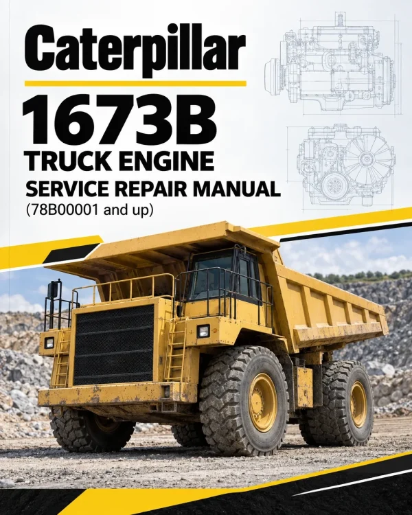 Caterpillar CAT 1673B Truck Engine Service Repair Manual (78B00001 and up)