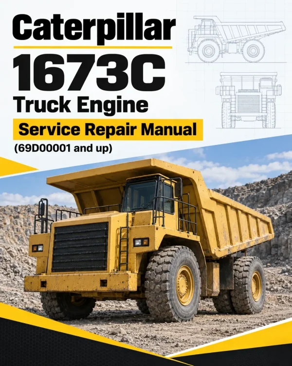 Caterpillar CAT 1673C Truck Engine Service Repair Manual (69D00001 and up)