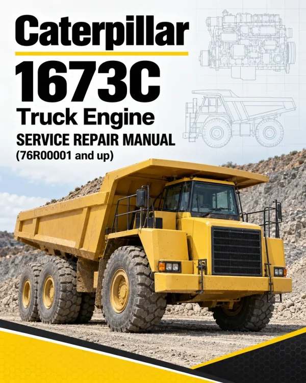 Caterpillar CAT 1673C Truck Engine Service Repair Manual (76R00001 and up)