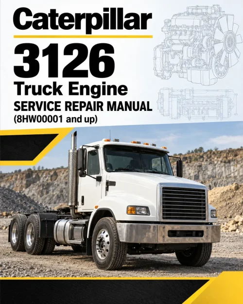 Caterpillar CAT 3126 Truck Engine Service Repair Manual (8HW00001 and up)