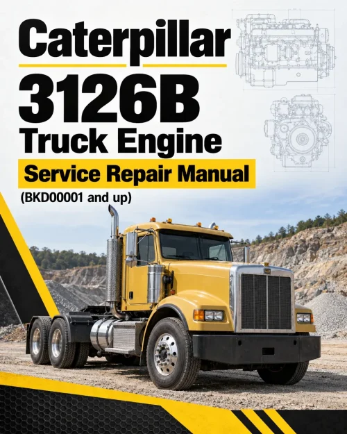 Caterpillar CAT 3126B Truck Engine Service Repair Manual (BKD00001 and up)
