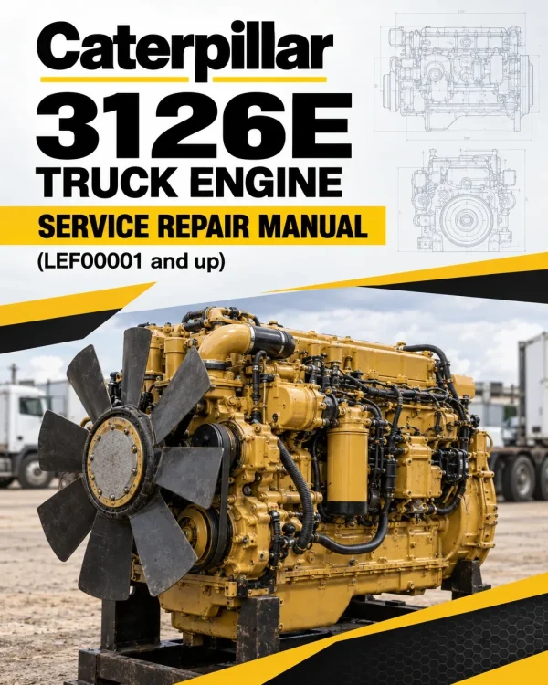 Caterpillar CAT 3126E Truck Engine Service Repair Manual (LEF00001 and up)