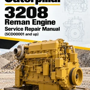 Caterpillar CAT 3208 Reman Engine Service Repair Manual (5CD00001 and up)
