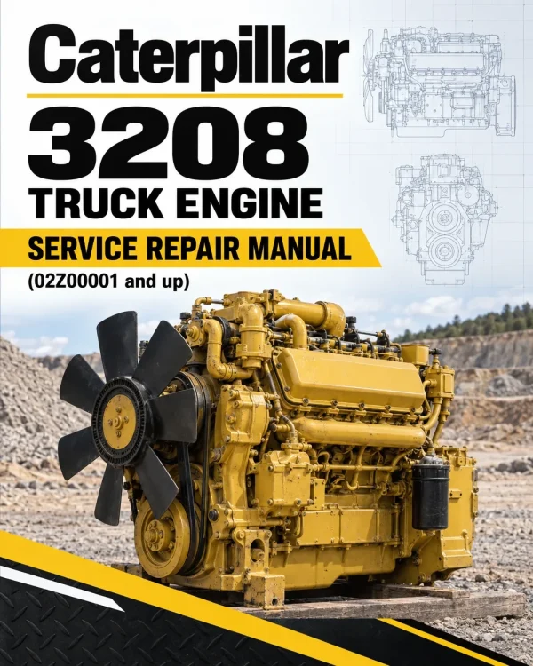 Caterpillar CAT 3208 Truck Engine Service Repair Manual (02Z00001 and up)