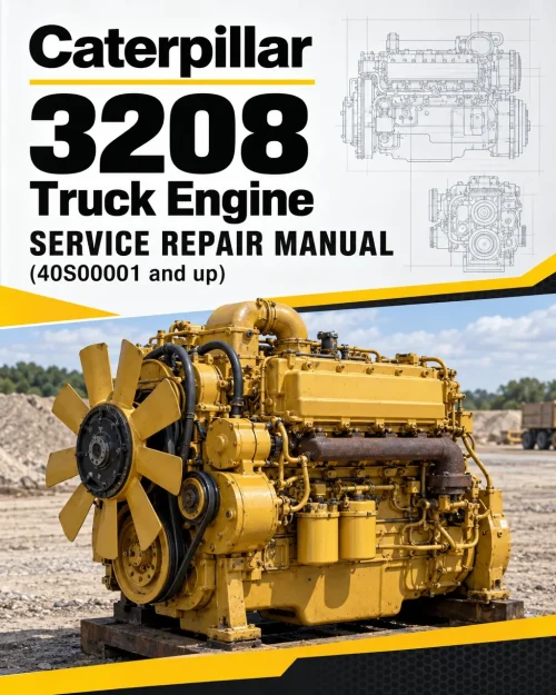 Caterpillar CAT 3208 Truck Engine Service Repair Manual (40S00001 and up)