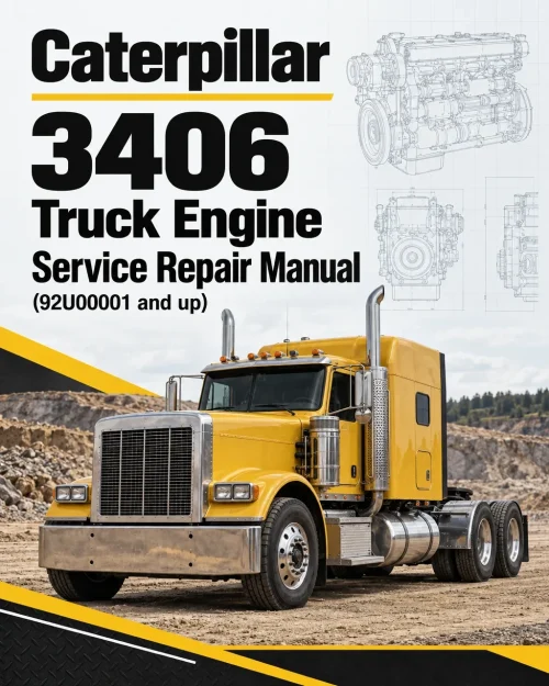 Caterpillar CAT 3406 Truck Engine Service Repair Manual (92U00001 and up)