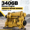 Caterpillar CAT 3406B Reman Engine Service Repair Manual (7XC00001 and up)