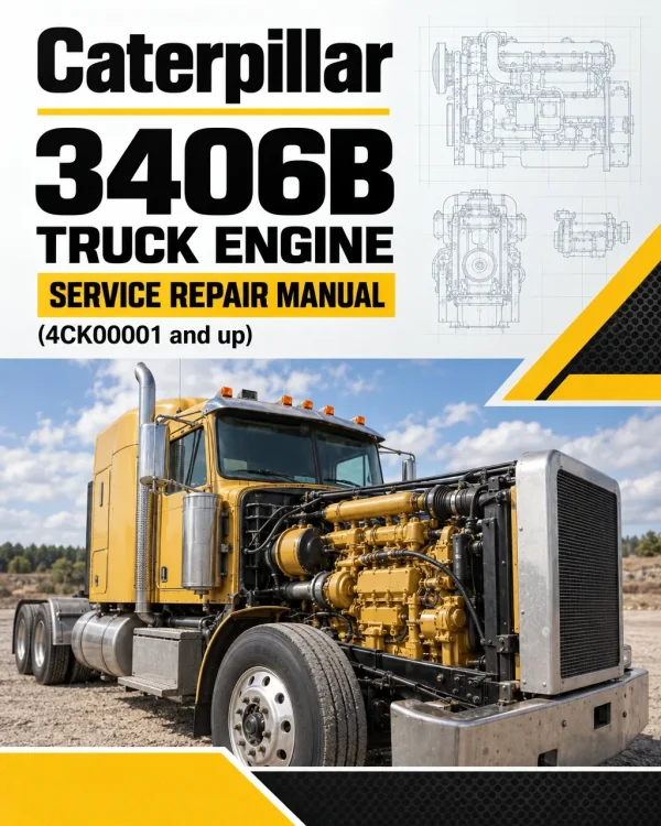 Caterpillar CAT 3406B Truck Engine Service Repair Manual (4CK00001 and up)