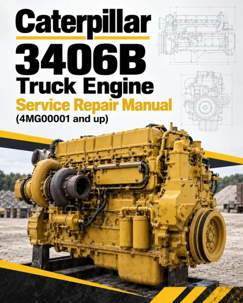 Caterpillar CAT 3406B Truck Engine Service Repair Manual (4MG00001 and up)
