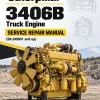 Caterpillar CAT 3406B Truck Engine Service Repair Manual (5KJ00001 and up)