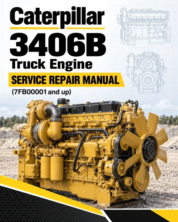 Caterpillar CAT 3406B Truck Engine Service Repair Manual (7FB00001 and up)