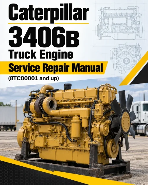 Caterpillar CAT 3406B Truck Engine Service Repair Manual (8TC00001 and up)