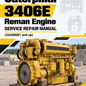 Caterpillar CAT 3406E Reman Engine Service Repair Manual (4AS00001 and up)